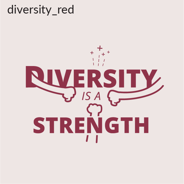 Diversity is a strength, example HUM message
